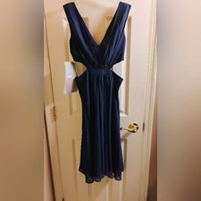 ASOS BLUE CUTOUT DRESS sz small