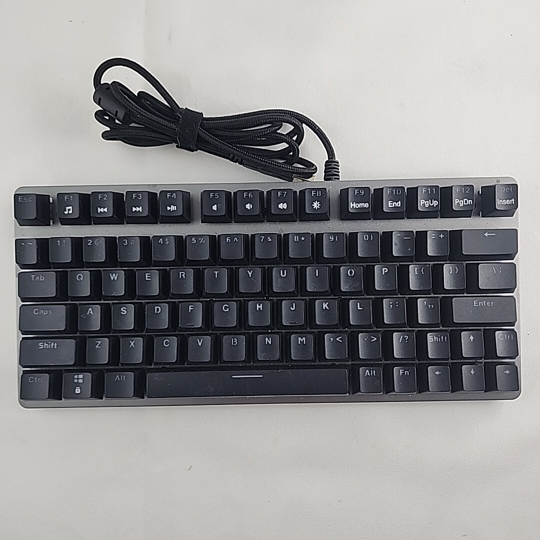 Velocifire TKL 78 Gaming Keyboard Backlit Black Tenkeyless Mechanical Keyboard-image