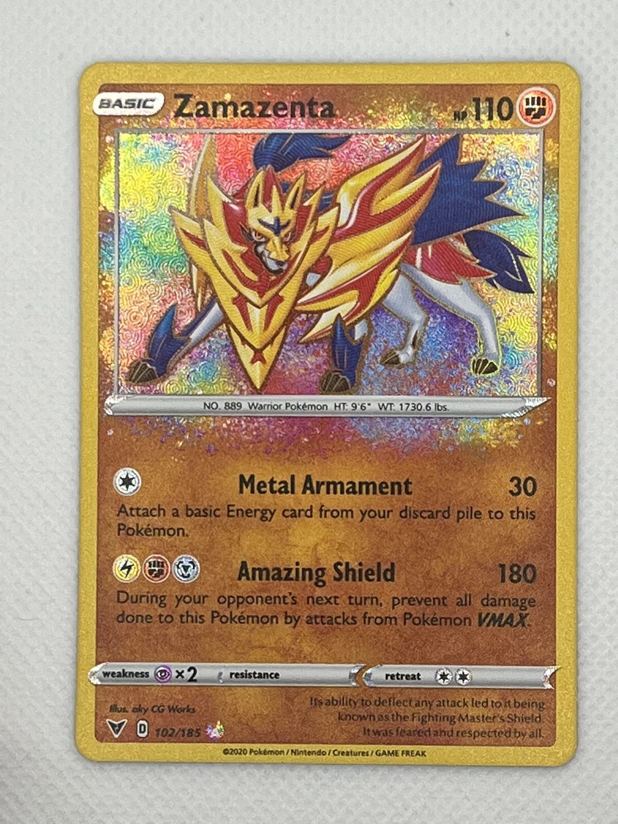 Card Zamazenta 102/185 da coleção Vivid Voltage