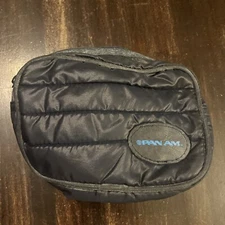 Pan Am Airlines Amenity Kit Toiletries Travel Bag Pouch Razor Comb Eye Mask