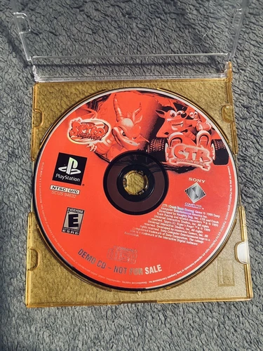 Spyro Ripto's Rage & Crash Team Racing Playstation 1 PS1 Demo Disc Only FREESHIP