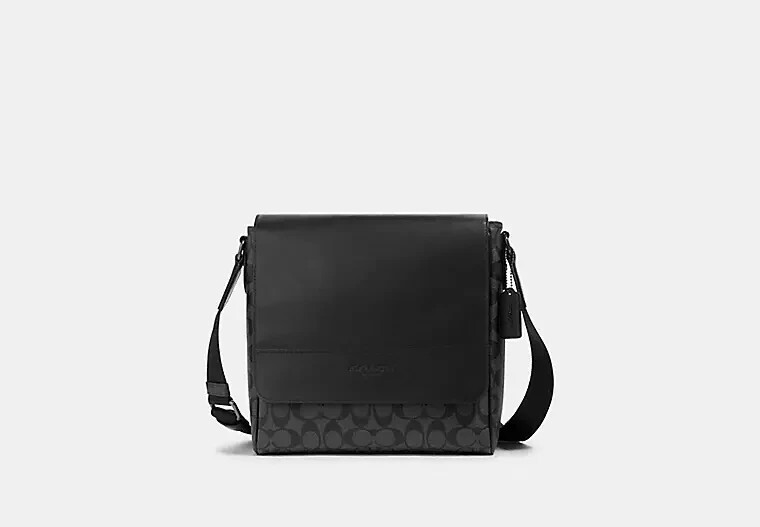 コーチ　ヒューストン　バックF00573 COACH コーチ バッグ ショルダーバッグ F00573 573 チャコール