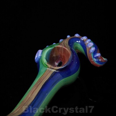 octopus tobacco bowl 5 inch Handmade Green Octopus Kraken Tentacles Tobacco Smoking Bowl Glass  Pipes