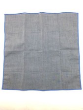  50 Sprezzabox Men'S Gray Blue Solid Classic Pocket Square Handkerchief