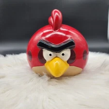 Angry Birds Red Piggy Bank Ceramic Large With Stopper Video Game Character Saver