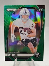 2024 Panini Prizm Dylan Laube Green Prizm #330 (RC) Las Vegs Raiders