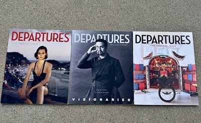 DEPARTURES MAGAZINE 3 ISSUES FROM 2019 March/April, May/June,  and September