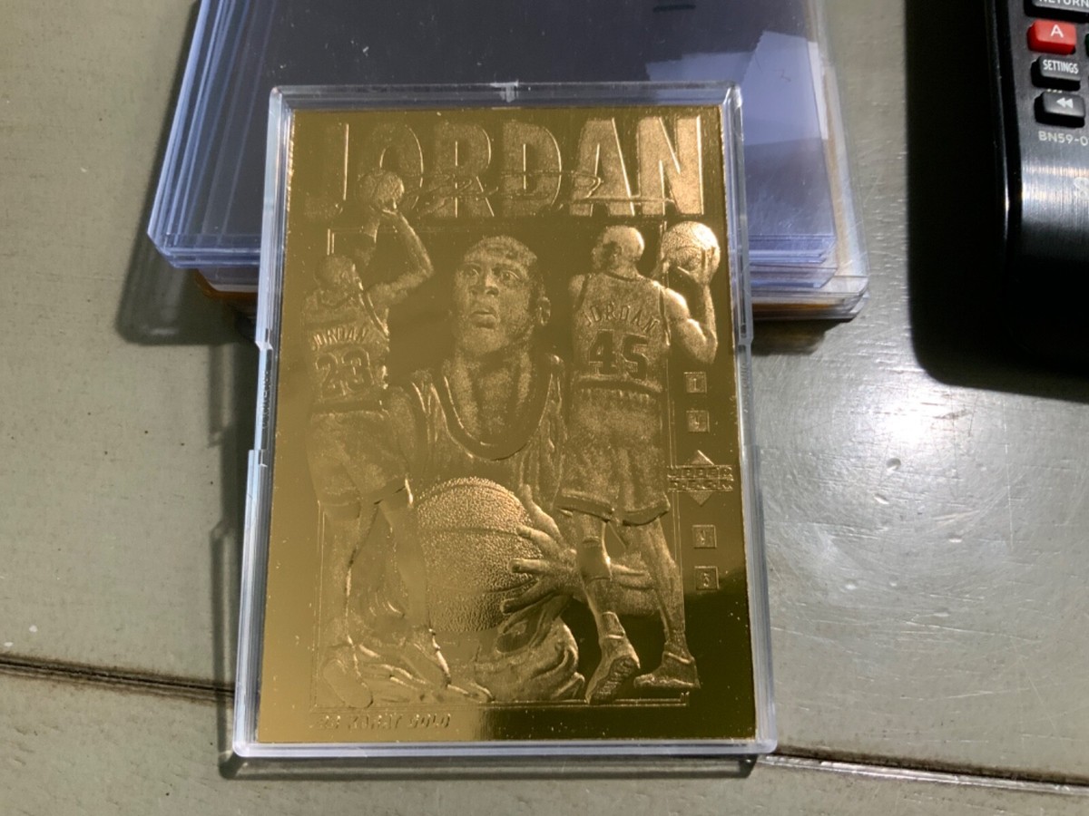 MICHAEL JORDAN 1995 UPPER DECK TRIPLE IMAGE GOLD CARD | eBay