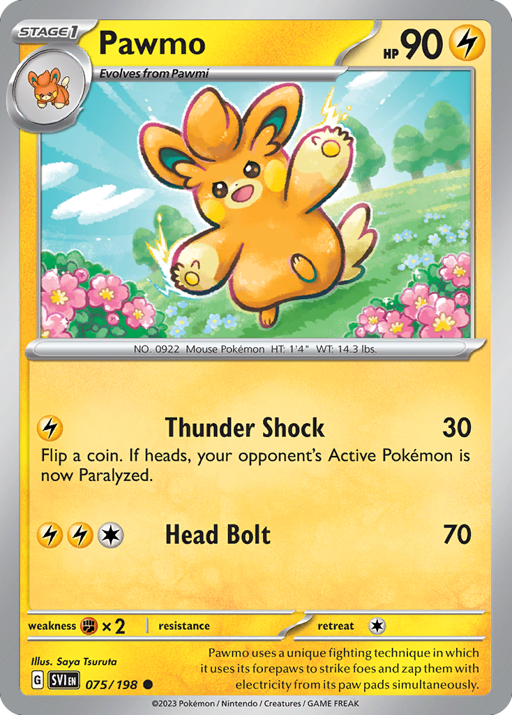 Pawmo 75/198 Common | Scarlet & Violet | Pokemon Card | eBay