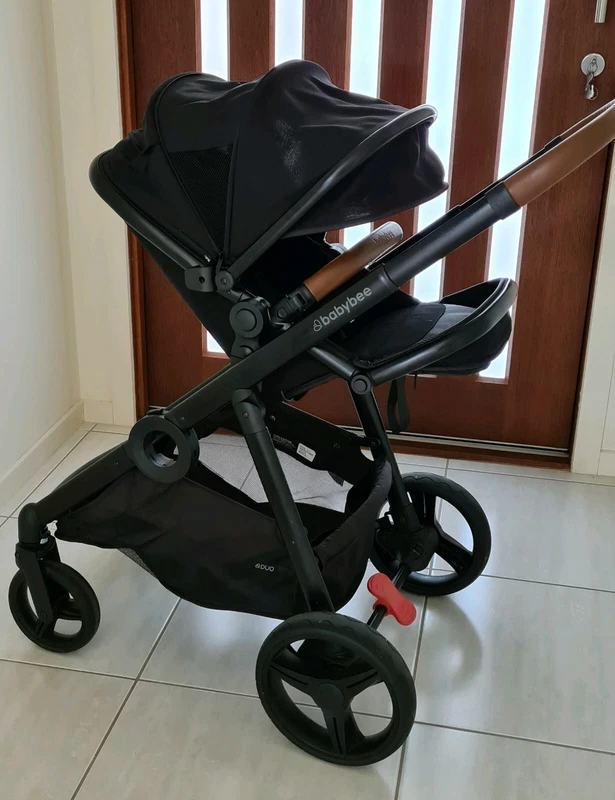 babybee double pram