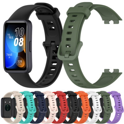 Silikon Armband Für Huawei Band 8 Ersatz Strap Sport Tracker Uhrenarmband