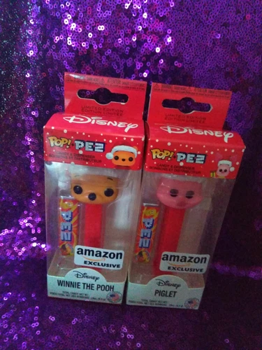 Funko Pop Disney Holiday Santa Winnie the Pooh and Piglet PEZ - Amazon Exclusive