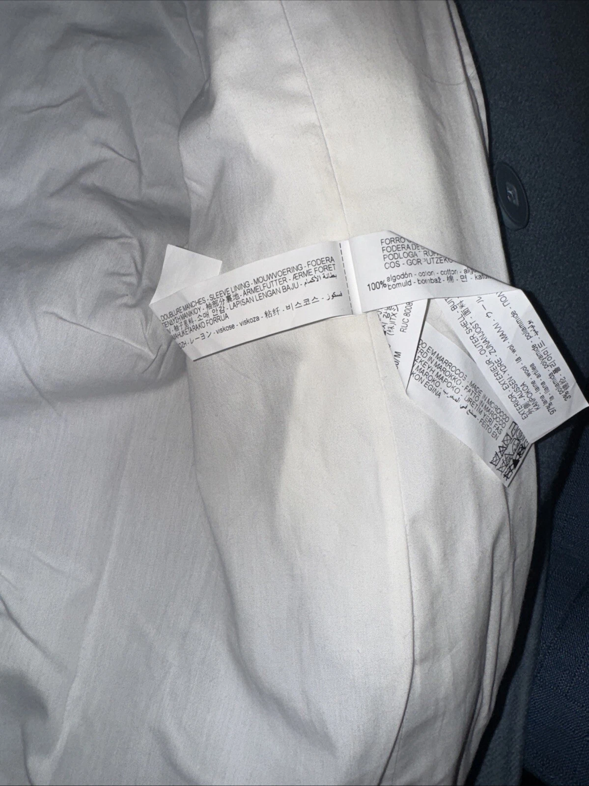 ZARA MEN Rare Sold Out Bloggers Double Coat 9621/304 MEDIUM M $350 - product detail image 6