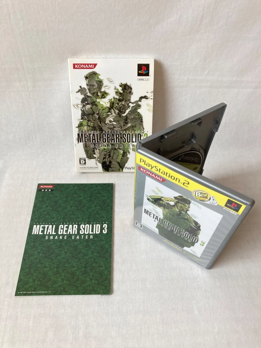 Metal Gear Solid 3 Snake Eater + MSX Metal Gear 1 & 2 Japan Ver PS2 The  Best | eBay