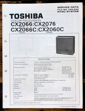 Toshiba CX2066 CX2076 CX2066C CX2060C TV Service Manual Original 