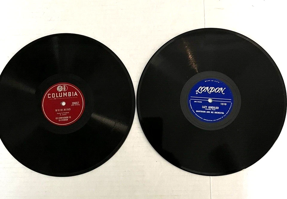Four 78 RPM Records Boston Pops,Mantovani,Percy Faith,Les Compagnons La Chanson - Image 4 of 4