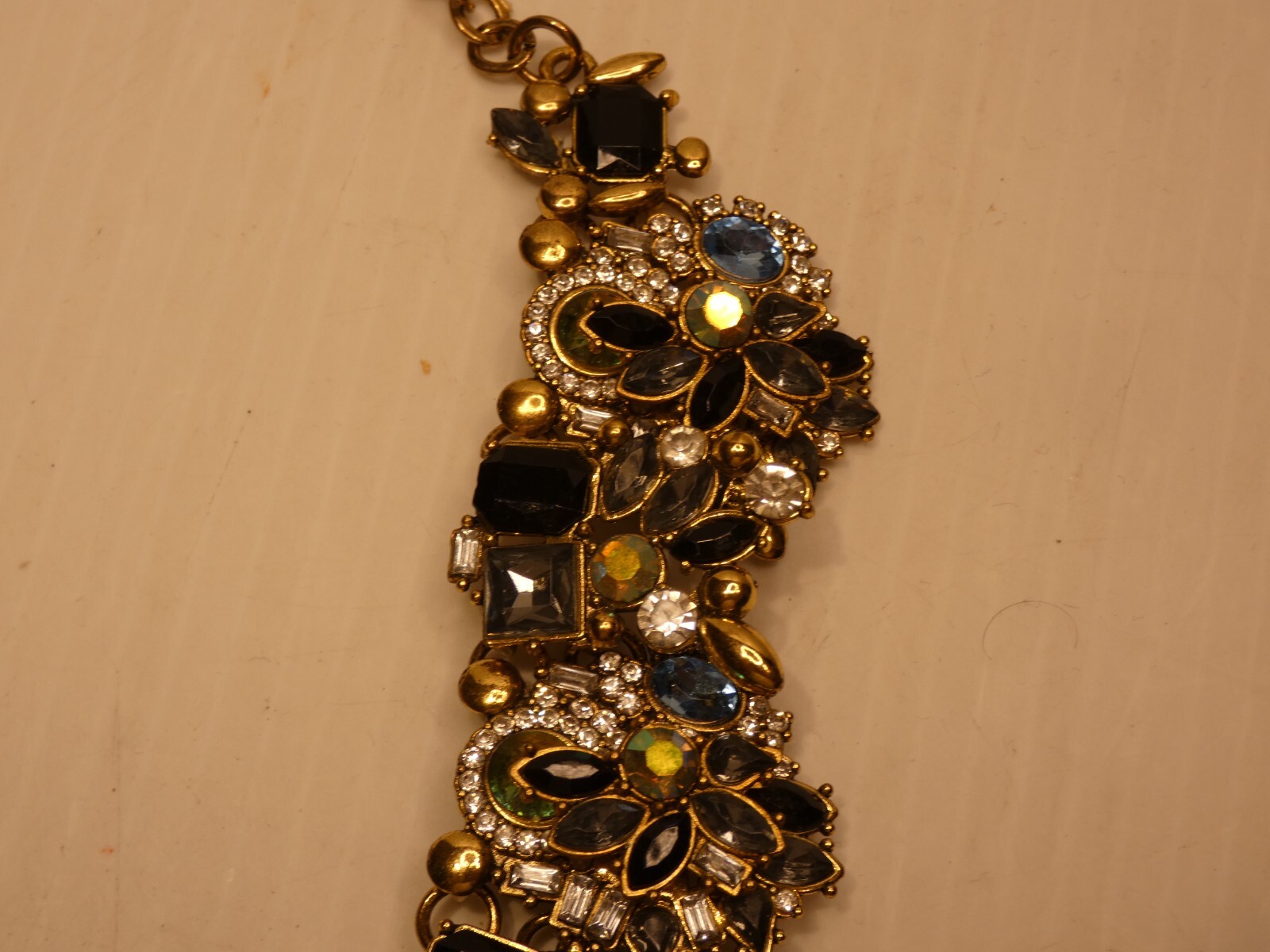 Stunning Statement Necklace, Multicolor Rhineston… - image 3