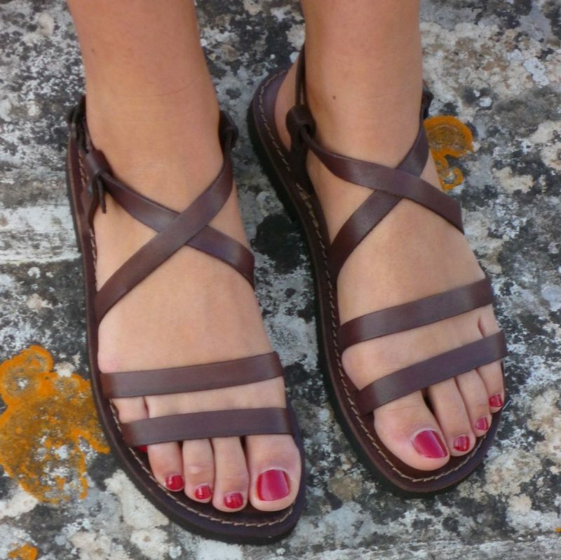 Chaussures Femme 100% Salento Sandales Cuir Artisanat Salentini