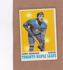 1970-71 O PEE CHEE HOCKEY GARRY MONAHAN #112 MAPLE LEAFS EXMT/EXMT+ *A30010