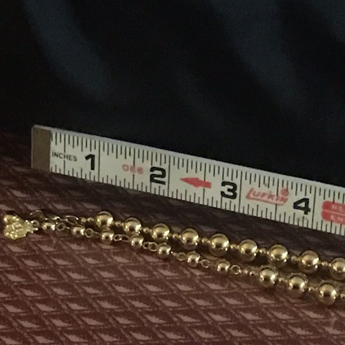 Liz Claiborne NEW 31” Gold Toned Round & Unique Shape Bead Necklace Signed LCI - Picture 9 of 15