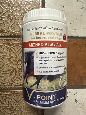 V-Point ARTHRO Acute Aid, Hip and Joint Powder for Horses & Dogs; BB: 3/31/24
