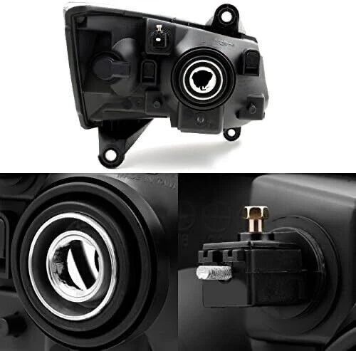 Faros delanteros carcasa negra Dodge Grand Caravan 2008-2010 08-10 izquierda+derecha Foto 3 de 4