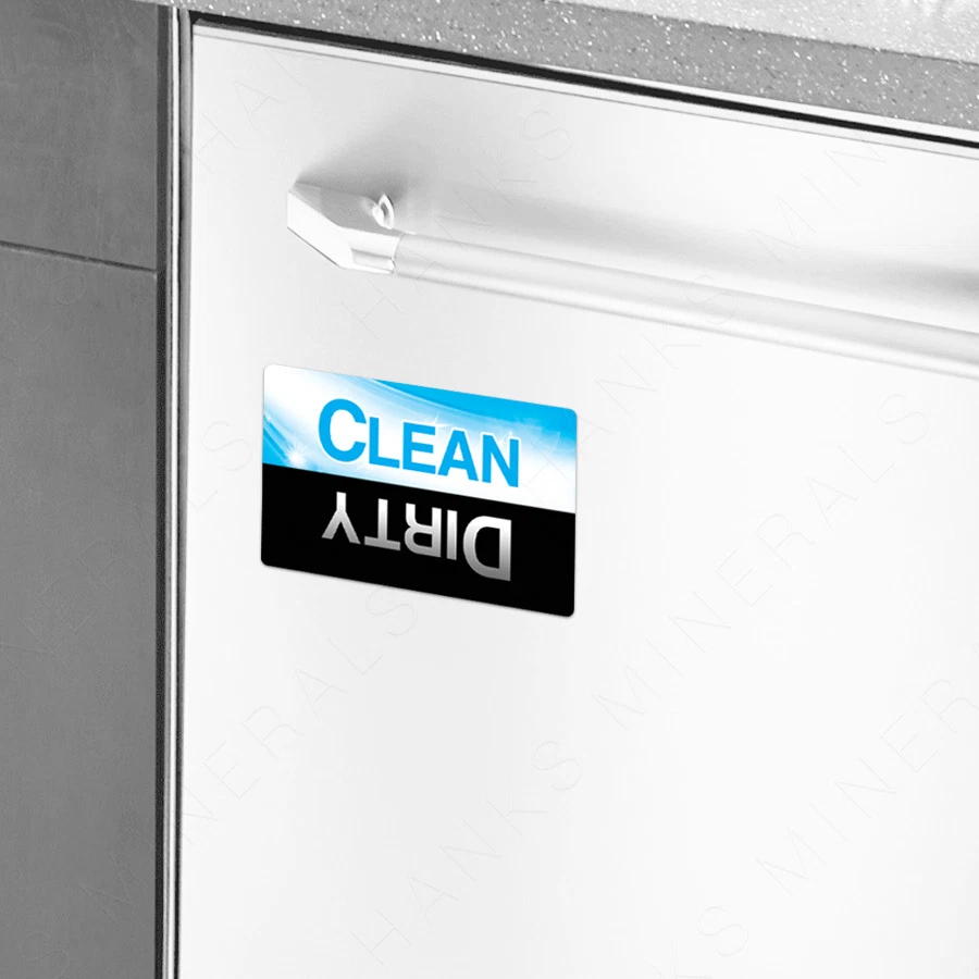 Imán para lavavajillas Limpiar Sucio Letrero Platos Cocina Abatible Girar Foto 2 de 2