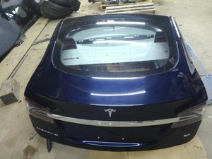 Details About Rear Trunk Deck Lid Lift Gate Hatch Glass Blue Oem Tesla Model S 2013
