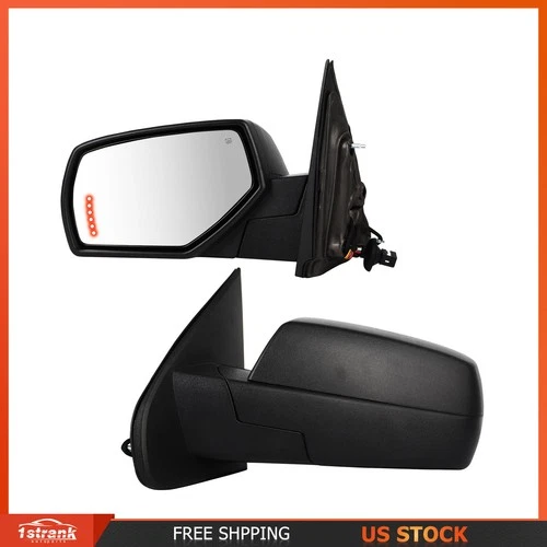For Chevrolet Silverado 14-18 GMC Sierra Power Heated Turn Light Side Mirror