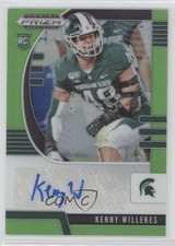 2020 Panini Prizm Draft Picks Rookies Neon Green 108/125 Kenny Willekes Auto uk2