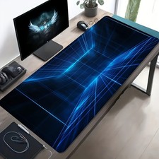 1 Large-sized Esports Gaming Mouse Pad with a Space Pattern Formed by Blue Line