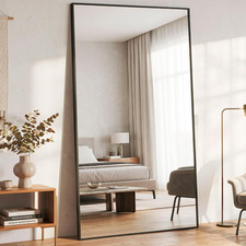 Antok 81" 41" Full Length Mirror, Wall Mounted Hanging Mirror with Aluminum Allo