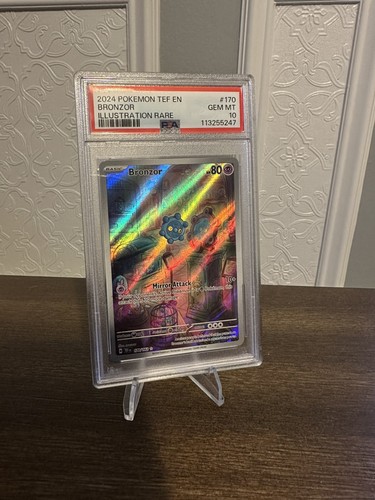 Bronzor 170/162 Illustration Rare Tef En-temporal Forces Pokemon PSA 10