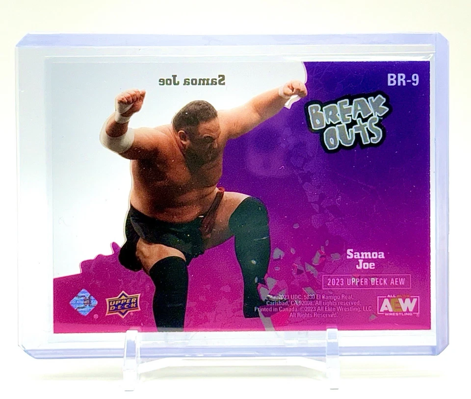 2023 Upper Deck AEW Samoa Joe Breakouts SP Acetate - Image 2 of 2