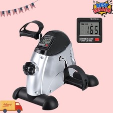 Portable Mini Exercise Bike with LCD Display - Under Desk Foot  Arm Peddler