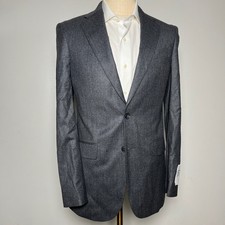 Jos. A. Bank Reserve Blazer Mens 37L Charcoal Gray Solid Wool Super 120s