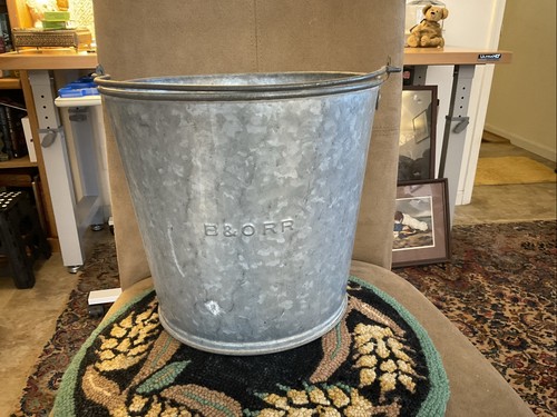 Vintage B & O RAILROAD BUCKET B and O Extremely Rare Good Condition | eBay