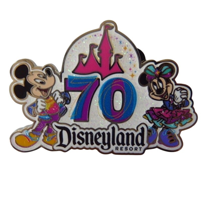 Disney Trading Pin 183384 DLR - Mickey and Minnie - Disneyland 70th Anniversary