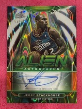 2025-26 Cosmic Jerry Stackhouse Alien Auto On-Card Galactic /25 SSP! RARE!