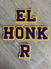 Vintage Chenille Letters For Varsity Jacket NEW Retro ELKHORN Purple Gold 3.5” — photo 6