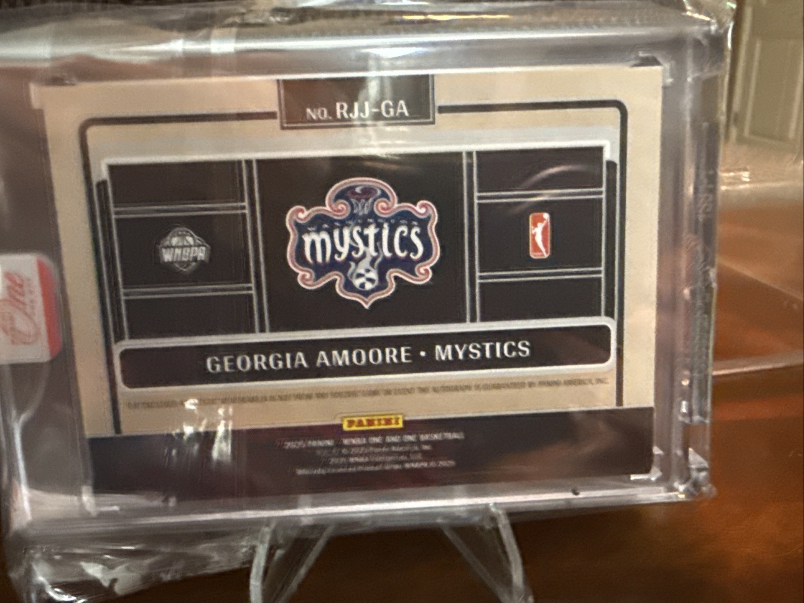 Georgia Amoore 2025 Panini One And One🔥Rookie Patch Auto /99🔥Mystics view 3