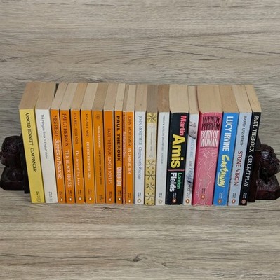 Job Lot 20x Vintage Penguin Books Paul Theroux Martin Amis John Mortimer Orange