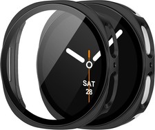 Screen Protector Case for Samsung Galaxy Watch 8 44mm Waterproof Matte Frosted B