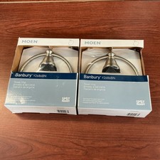 2 Pack Of NEW Moen Y2686BN Towel Ring Brushed Nickel B119