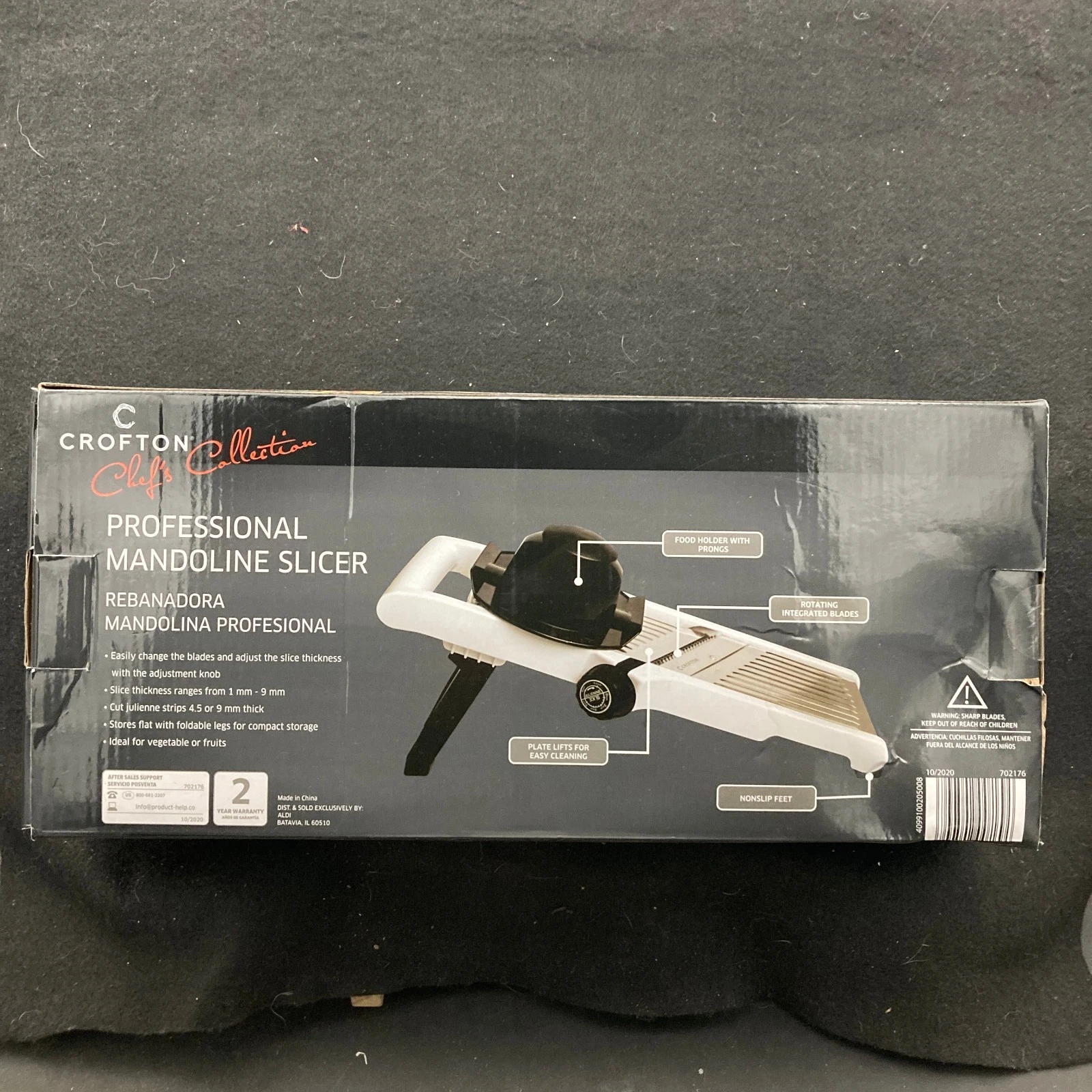 Crofton Chef's Collection Professional Mandoline Slicer NEW Open Box