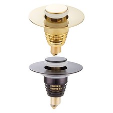 Sturdy Brass Rustproof Sink Plug with Easy Cleaning Touch Designs Daily Use