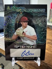 2025 LEAF OPTICHROME GABE GAECKLE GLIMPSE INTO THE FUTURE PROSPECT RC AUTO #1/1