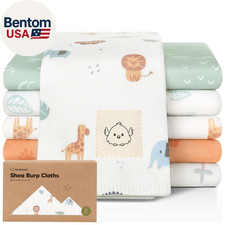 Organic Burp Cloths Baby Boy, Girl - 6-Pack Large 100 Cotton Burping Cloths for