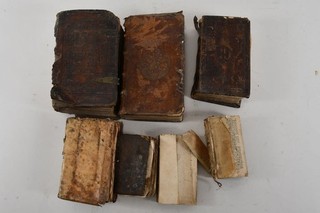 C35E28 7x old book 16th/17th/18th century including rituals Romanum 1684