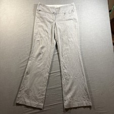 Express Design Studio Size 4 Striped Editor Dress Pants Grey Wide Leg 34x33